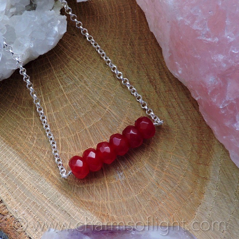 Ruby Bar Necklace